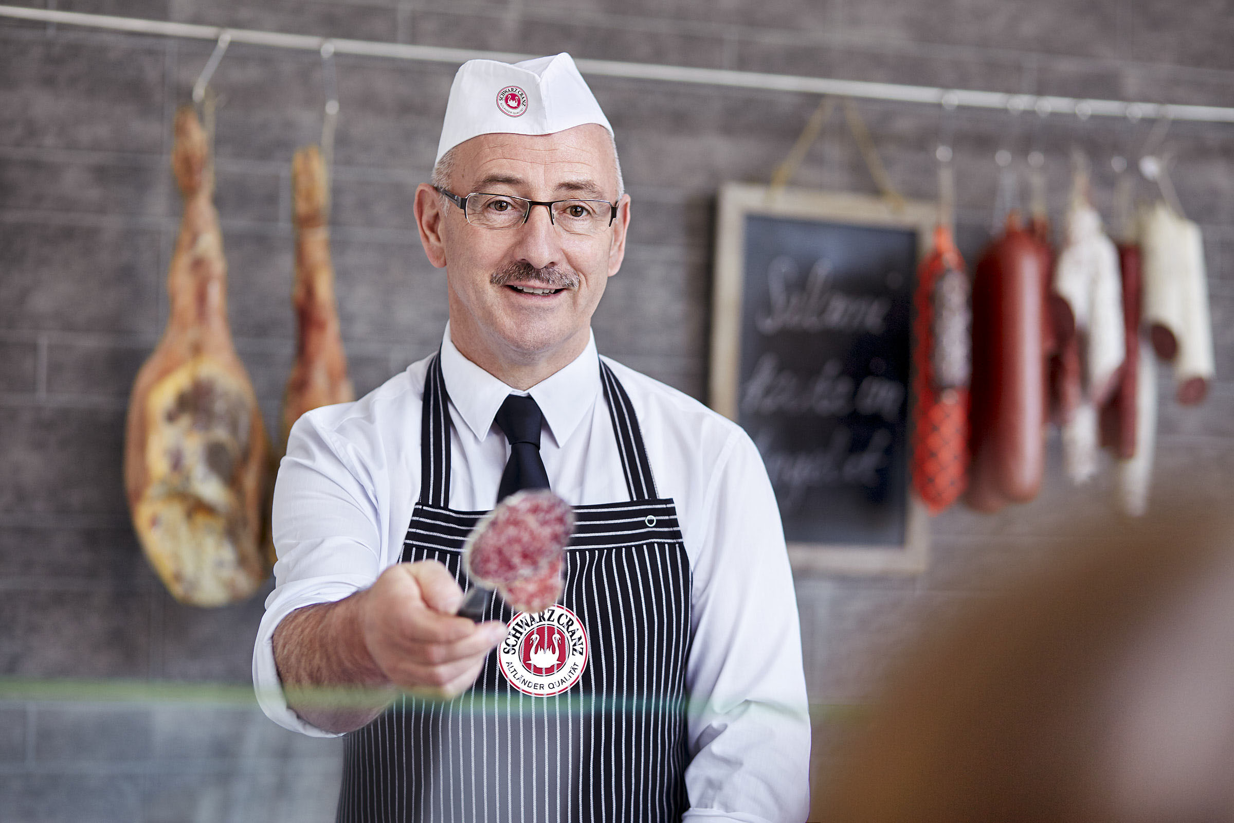 Schwarz Cranz Fotoproduktion Portrait "Extrawurst gefällig ?"